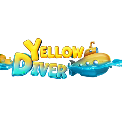 Yellow Diver Crash game by GameArt for real money logo